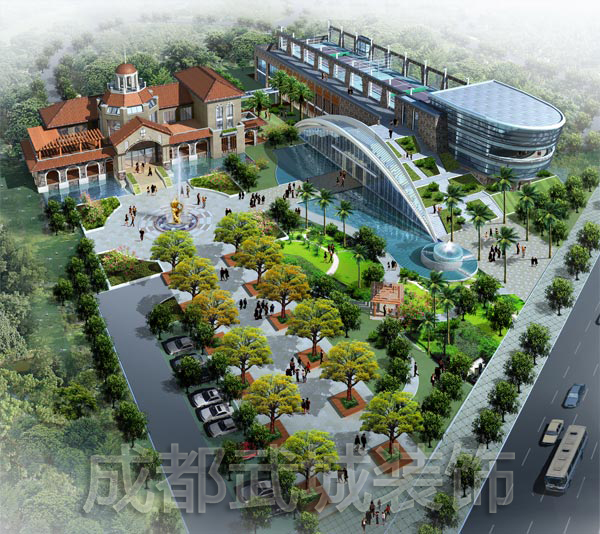 圣菲TOWN城商业体育综合楼外装工程