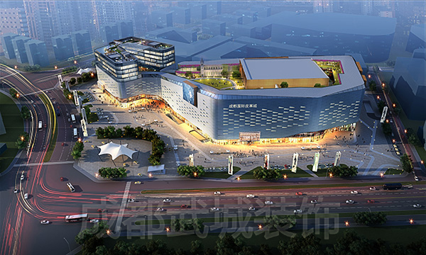 成都国际皮革城汇金广场幕墙工程