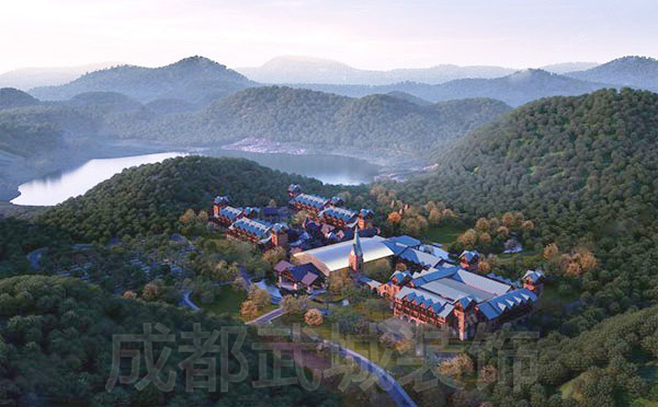 重庆隆鑫澜天湖地产有限公司-隆鑫天湖达沃斯酒店建筑幕墙工程