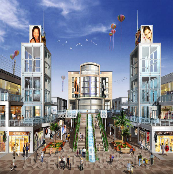 建设路商业步行街外装饰工程