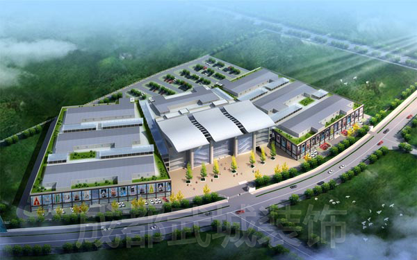 龙河投资专业市场A、B、C栋外墙装饰工程